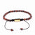 front 4mm macrame bracelet made with premium red tiger's eye stones