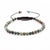 front 4mm macrame bracelet made with African Turquoise