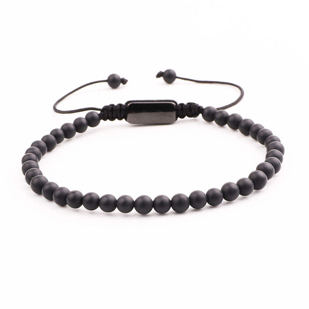 Matte black shop onyx bracelet